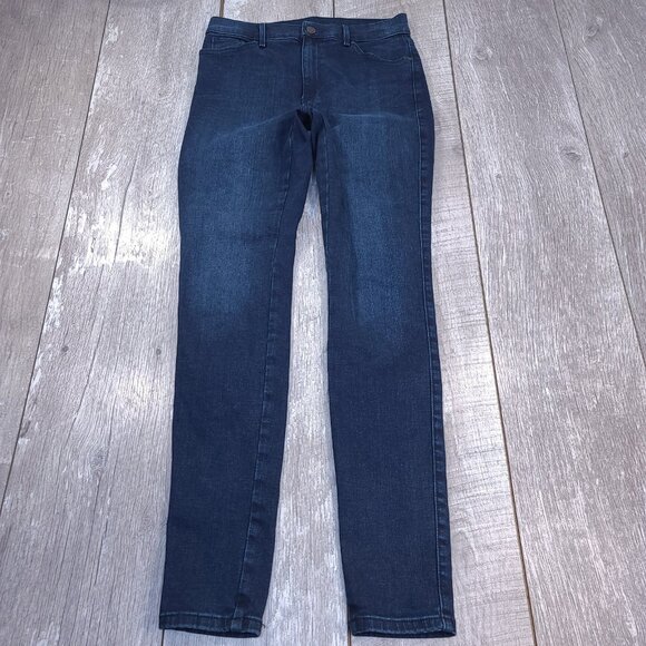 Mott & Bow Jeans Womens 28x30 Blue High Rise Skinny Stretch Dark Denim Pants - Picture 2 of 9